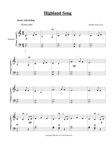 Highland Song Sheet Music