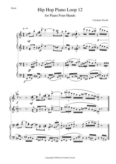 Free Sheet Music Hip Hop Piano Loop 12