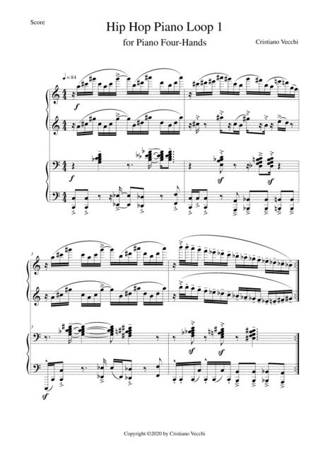 Free Sheet Music Hip Hop Piano Loop 1