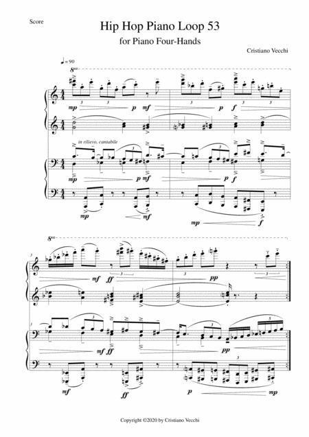 Free Sheet Music Hip Hop Piano Loop 53