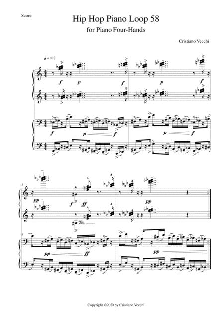 Hip Hop Piano Loop 58 Sheet Music