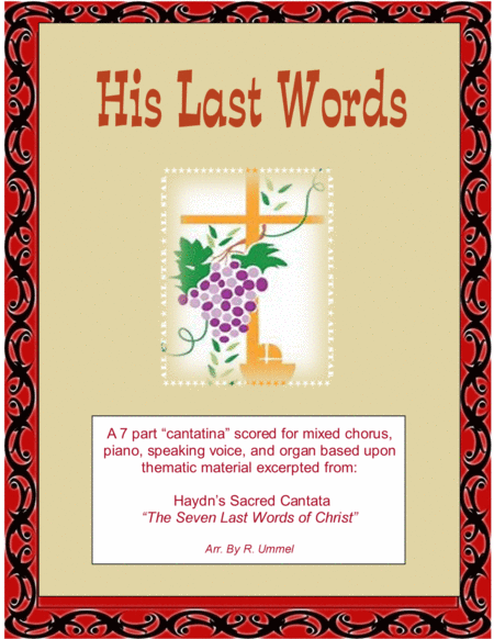 Free Sheet Music His Last Words