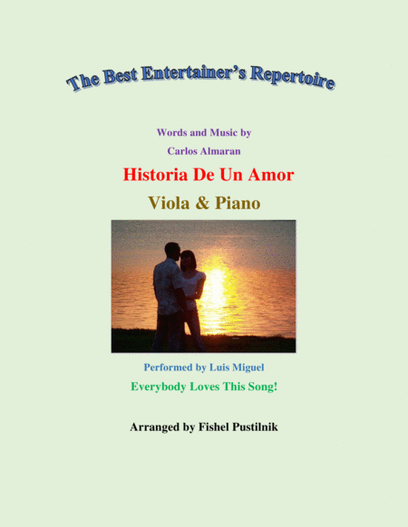 Historia De Un Amor For Viola And Piano Jazz Pop Version Video Sheet Music