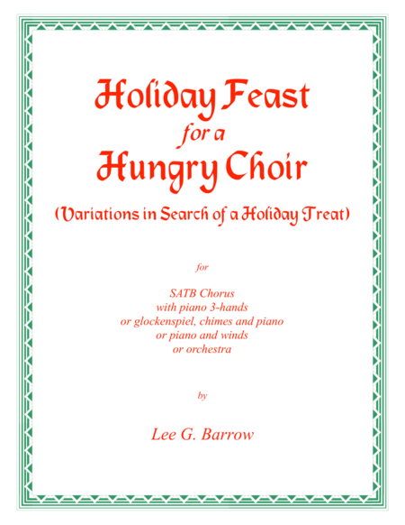 Free Sheet Music Holiday Feast For A Hungry Choir Satb