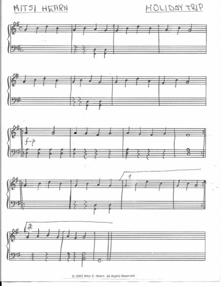 Free Sheet Music Holiday Trip