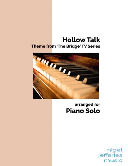 Free Sheet Music Hollow Talk Theme Song From The Bridge Scandinavian Tv Series