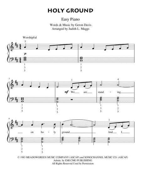 Holy Ground Sheet Music