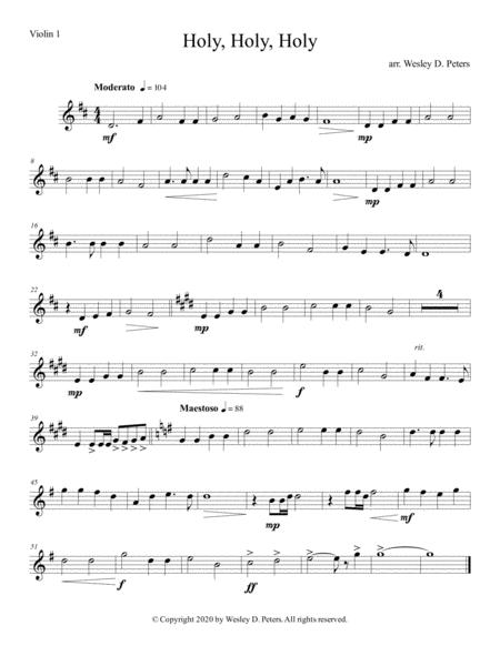 Holy Holy Holy String Quartet Sheet Music