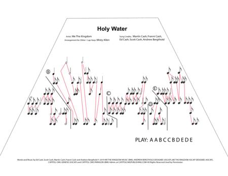 Holy Water We The Kingdom Arranged For Zither Lap Harp Sheet Music