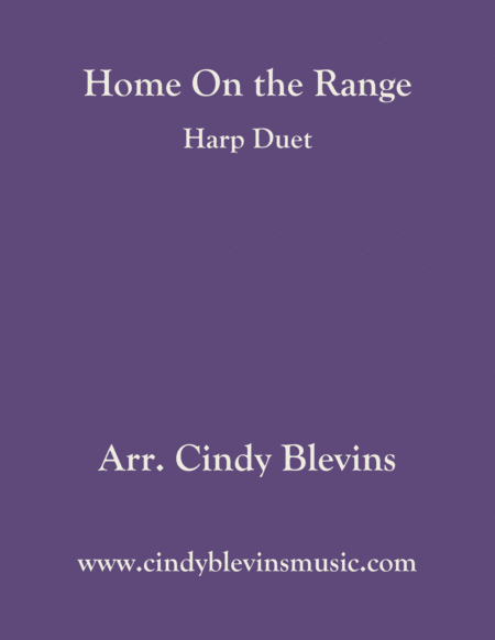 Home On The Range Arranged For Harp Duet Sheet Music