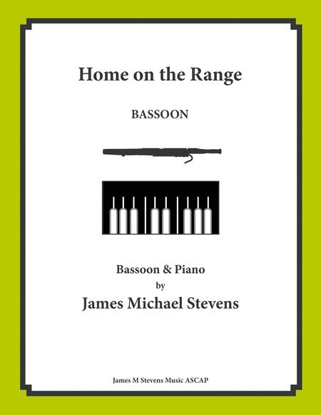 Home On The Range Bassoon Piano Sheet Music