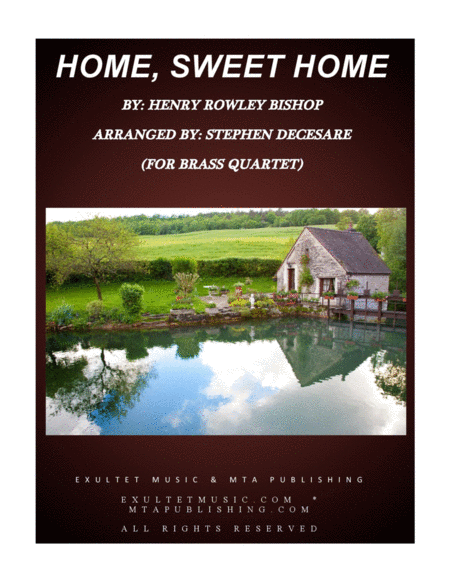 Free Sheet Music Home Sweet Home For Brass Quartet