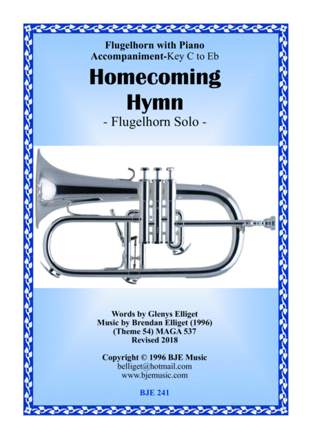 Homecoming Hymn Flugelhorn Solo With Piano Score And Parts Pdf Sheet Music
