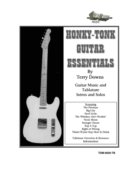 Honky Tonk Guitar Essentials Music Score And Tablature Sheet Music