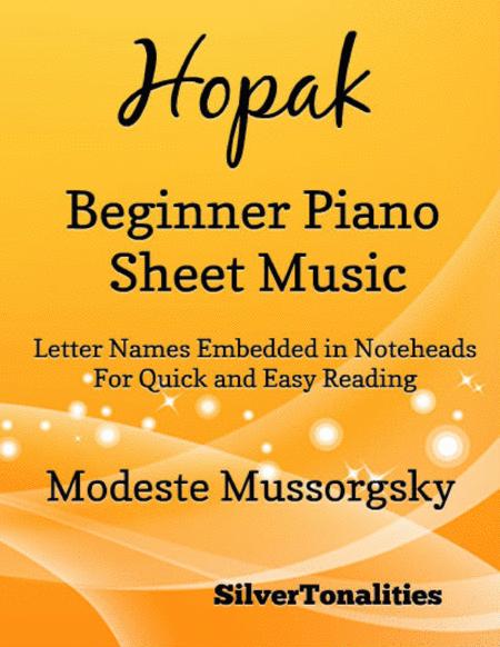 Free Sheet Music Hopak Beginner Piano Sheet Music