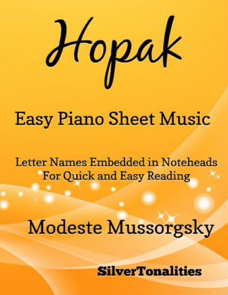 Free Sheet Music Hopak Easy Piano Sheet Music