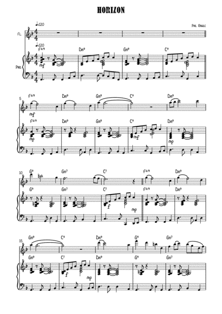 Free Sheet Music Horizon Flute Solo