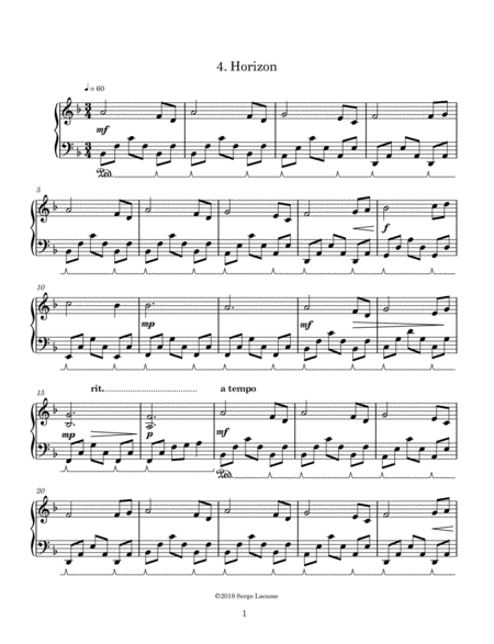 Free Sheet Music Horizon