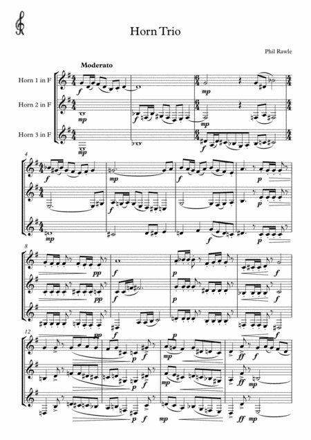 Horn Trio Sheet Music