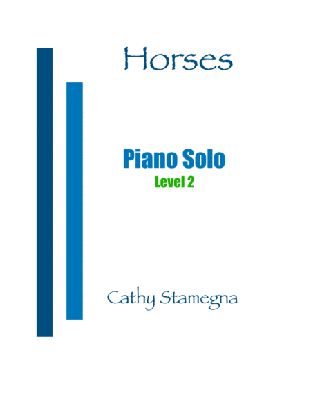 Horses Piano Solo Sheet Music