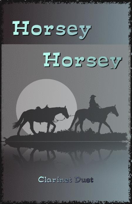 Free Sheet Music Horsey Horsey Nursery Rhyme For Clarinet Duet
