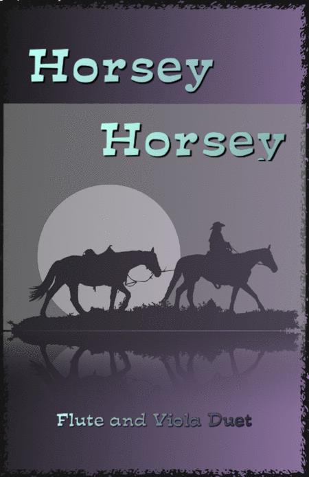 Free Sheet Music Horsey Horsey Nursery Rhyme For Flute And Viola Duet