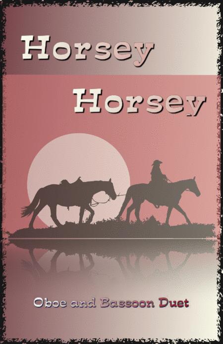 Horsey Horsey Nursery Rhyme For Oboe And Bassoon Duet Sheet Music