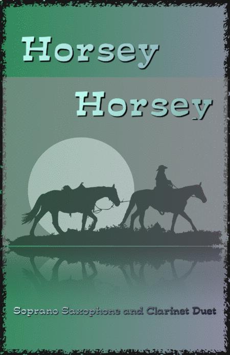 Free Sheet Music Horsey Horsey Nursery Rhyme For Soprano Saxophone And Clarinet Duet