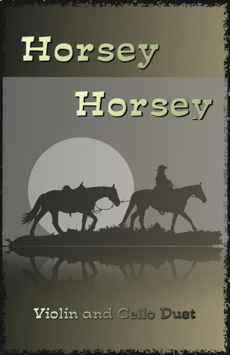 Horsey Horsey Nursery Rhyme For Violin And Cello Duet Sheet Music