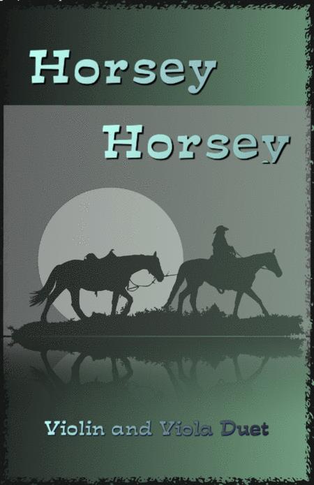 Horsey Horsey Nursery Rhyme For Violin And Viola Duet Sheet Music