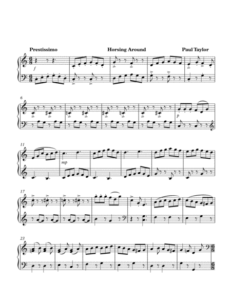 Horsing Around Sheet Music