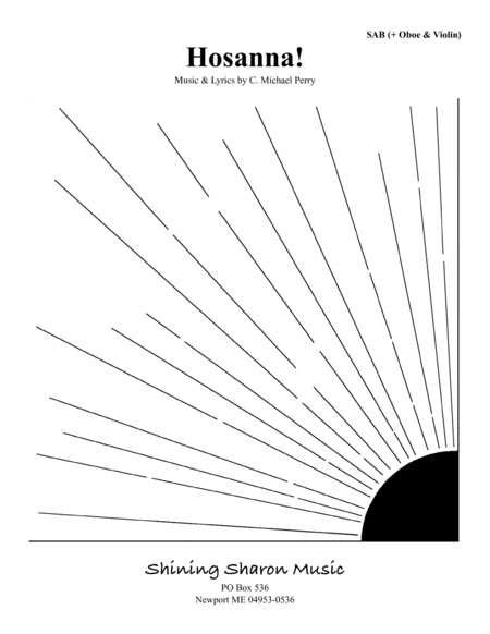 Hosanna Full Score Parts Sheet Music