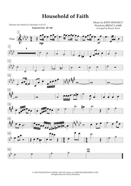 Free Sheet Music Household Of Faith Vocal Duet For Male Female Voice Soprano Descant With Choir In Final Chorus With Organ Piano With Basso Continuo Flute Violin And C