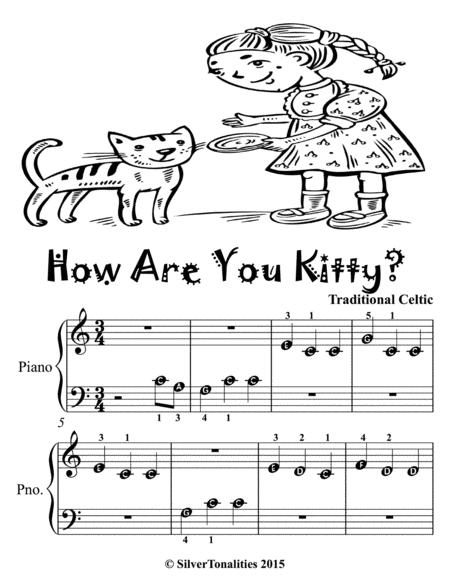 Free Sheet Music How Are You Kitty Beginner Piano Sheet Music