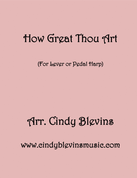 How Great Thou Art Arranged For Lever Or Pedal Harp Sheet Music