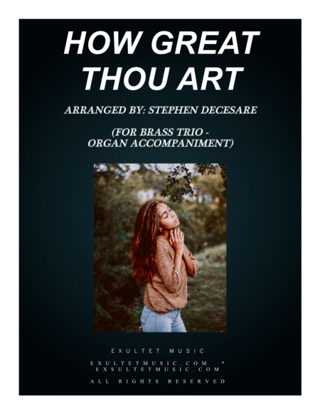 Free Sheet Music How Great Thou Art For Brass Trio Organ Accompaniment