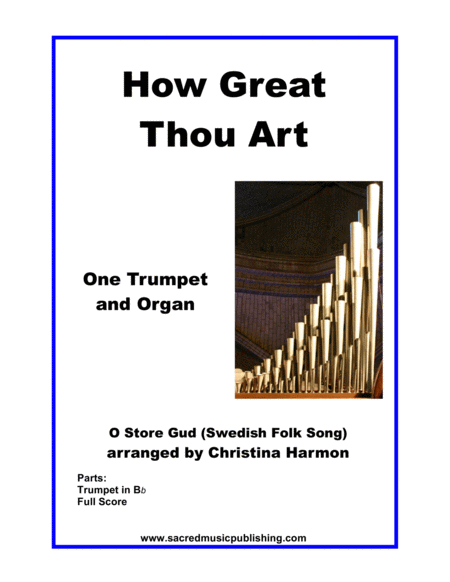 How Great Thou Art One Trumpet And Organ Sheet Music