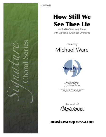 How Still We See Thee Lie O Little Town Of Bethlehem Sheet Music