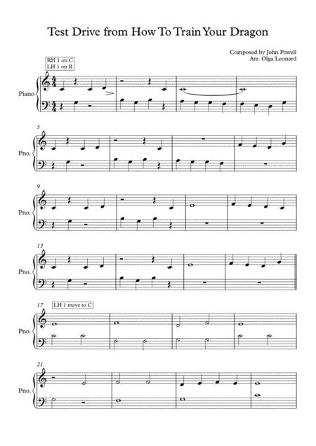 Free Sheet Music How To Train Your Dragon