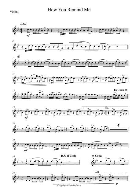 How You Remind Me Sheet Music