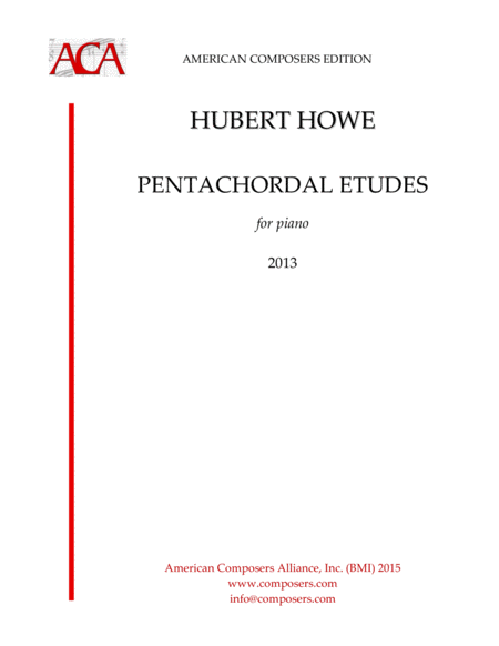 Free Sheet Music Howe Pentachordal Etudes