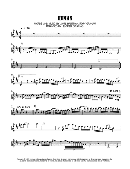 Human Rag N Bone Man Sheet Music