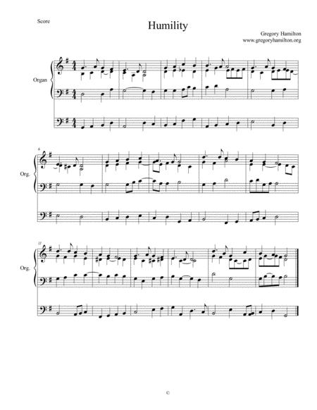 Free Sheet Music Humility See Amidst The Winters Snow Alternate Harmonization
