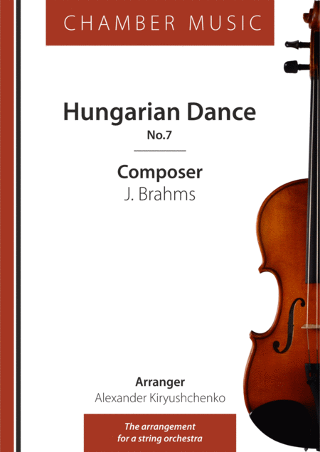 Free Sheet Music Hungarian Dance 7