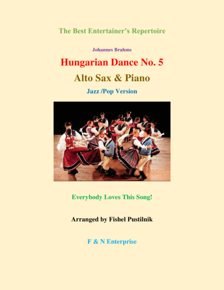 Hungarian Dance No 5 For Alto Sax And Piano Sheet Music