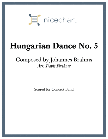 Free Sheet Music Hungarian Dance No 5 Score Parts