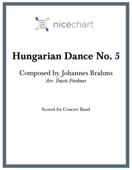 Hungarian Dance No 5 Score Parts Sheet Music