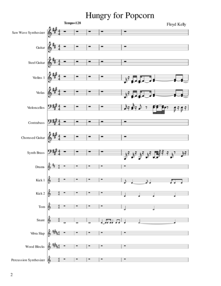 Free Sheet Music Hungry For Popcorn