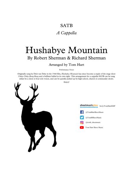 Free Sheet Music Hushabye Mountain Satb A Cappella