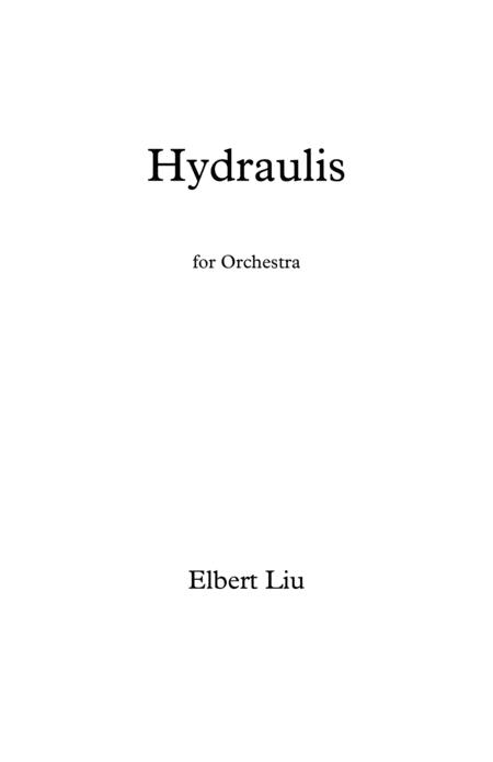 Hydraulis For Orchestra Full Score Sheet Music